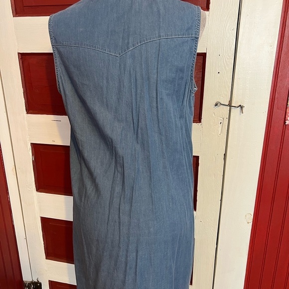 Bit & Bridle Cotton Rayon Denim Dress M - Picture 2 of 6